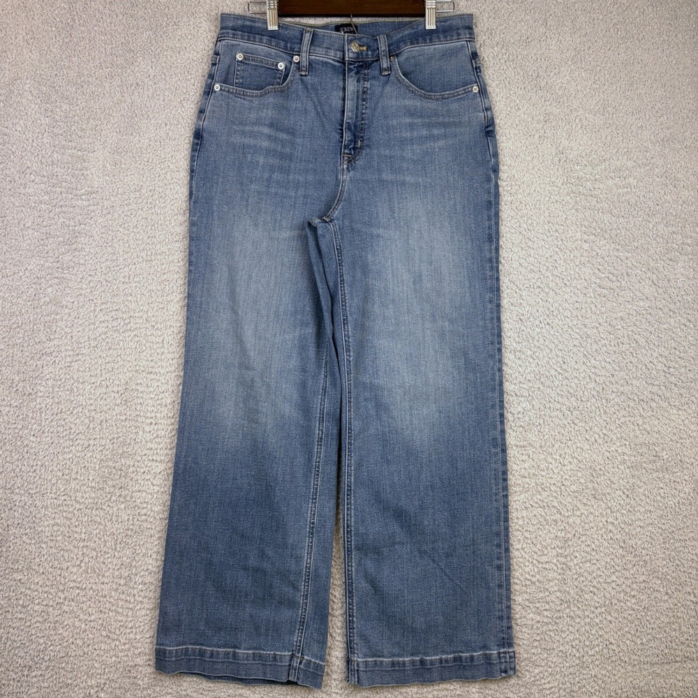J Crew Jeans Womens 30x29 Classic Wide Leg High Rise Denim Faded Baggy Skater